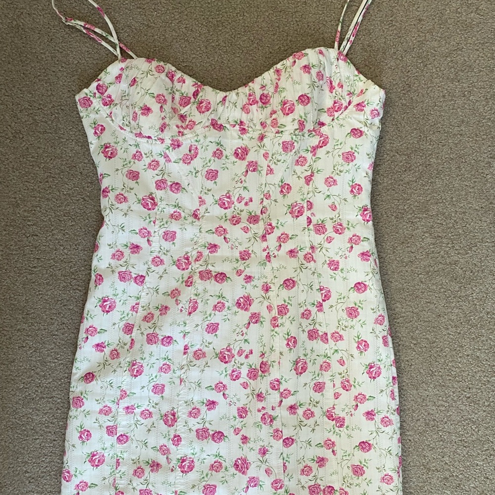 Zara floral mini dress